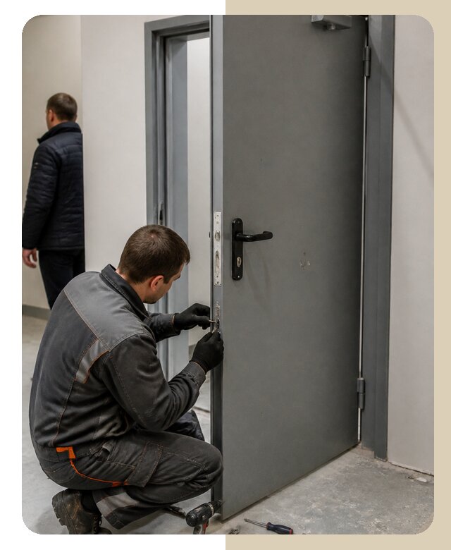 Ремонт противопожарной двери в Долгопрудном по цене 6595 р. | ДвериЛегко-Длг