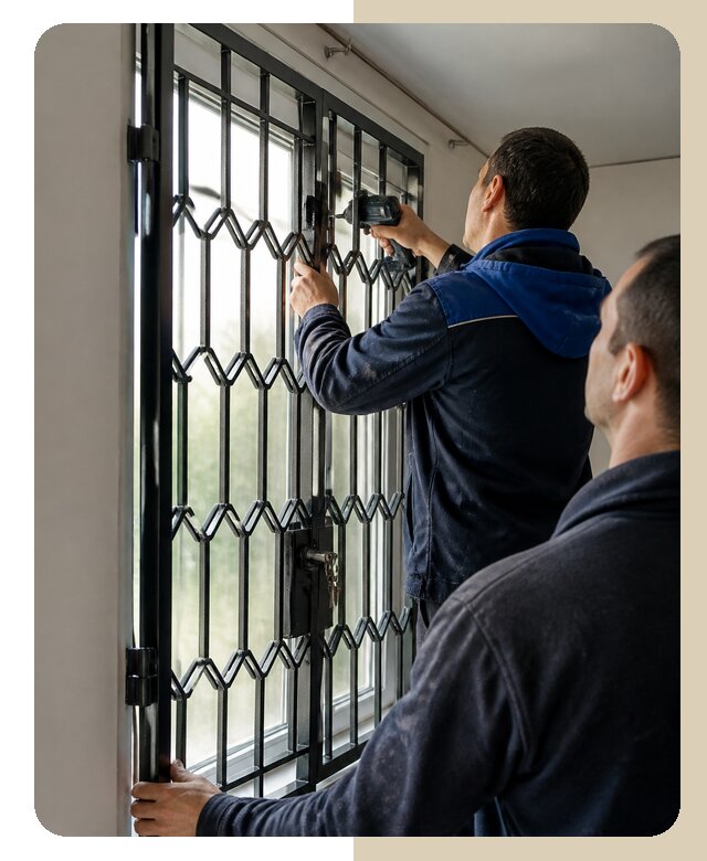 Установка распашных решеток в Долгопрудном цена от 6595 р. | ДвериЛегко-Длг